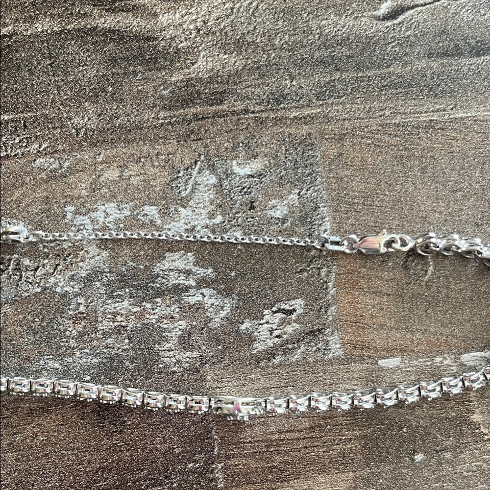 2 Day Sale! Kay Jewelers Diamond Heart Link Anklet 1/2 ct tw Sterling Silver! - Picture 10 of 13